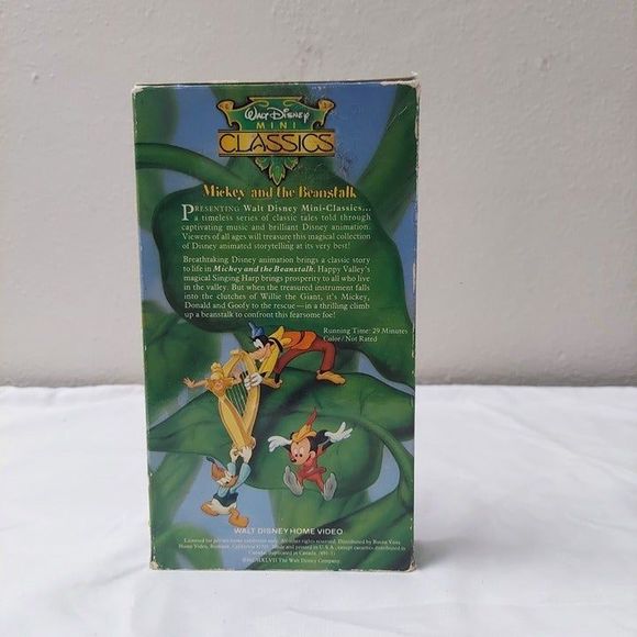 Walt Disney Mini Classics Mickey and the Beanstalk VHS 1991 MC2 - Picture 3 of 6